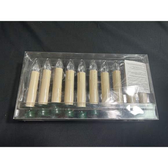 10 Flameless LED Window/Tree Candles Remote Control & Clips‎ Shatter Resistant - Picture 2 of 5